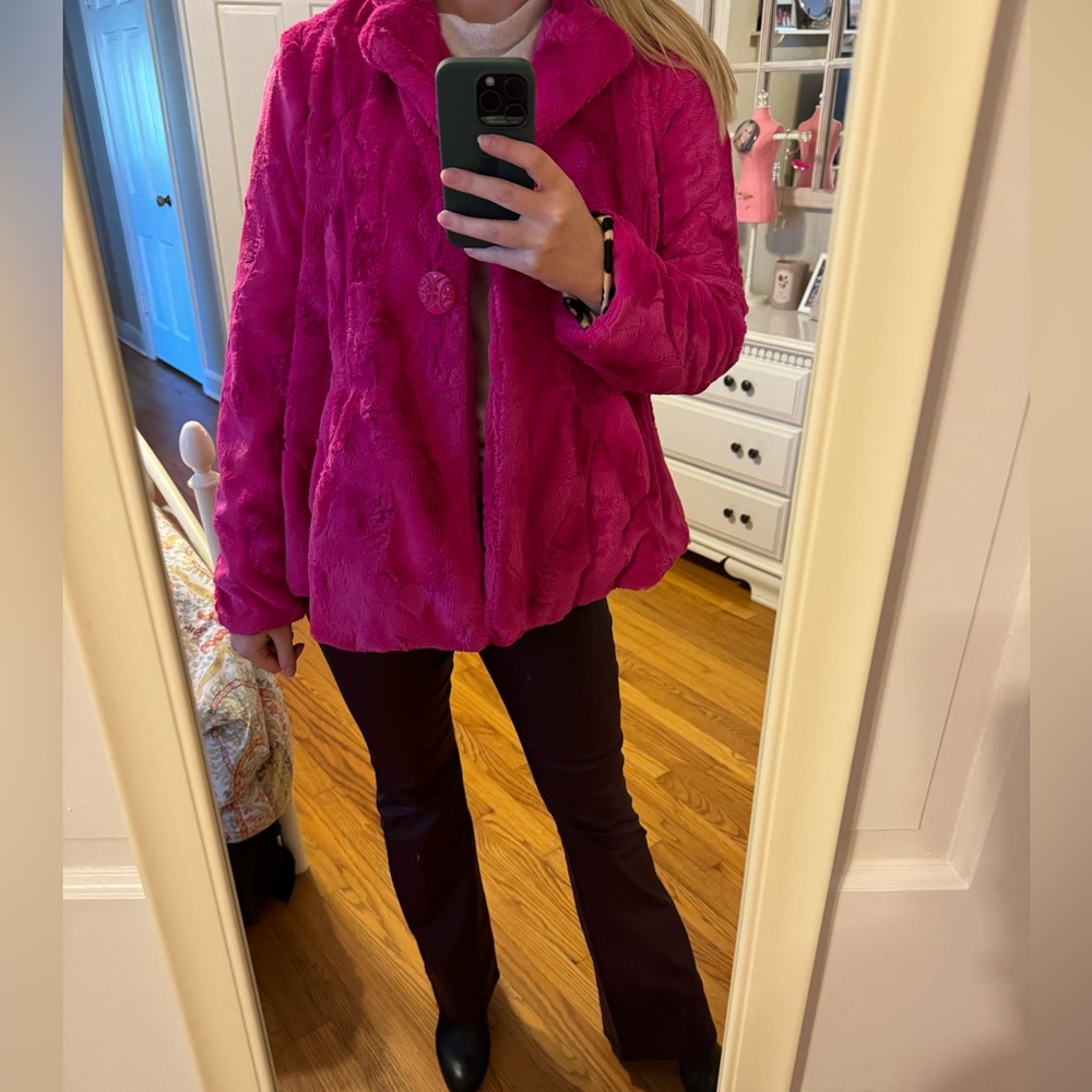 Pink Furry Coat
